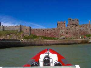 Peel Castle at Isle of Man with Abhainn Cruises